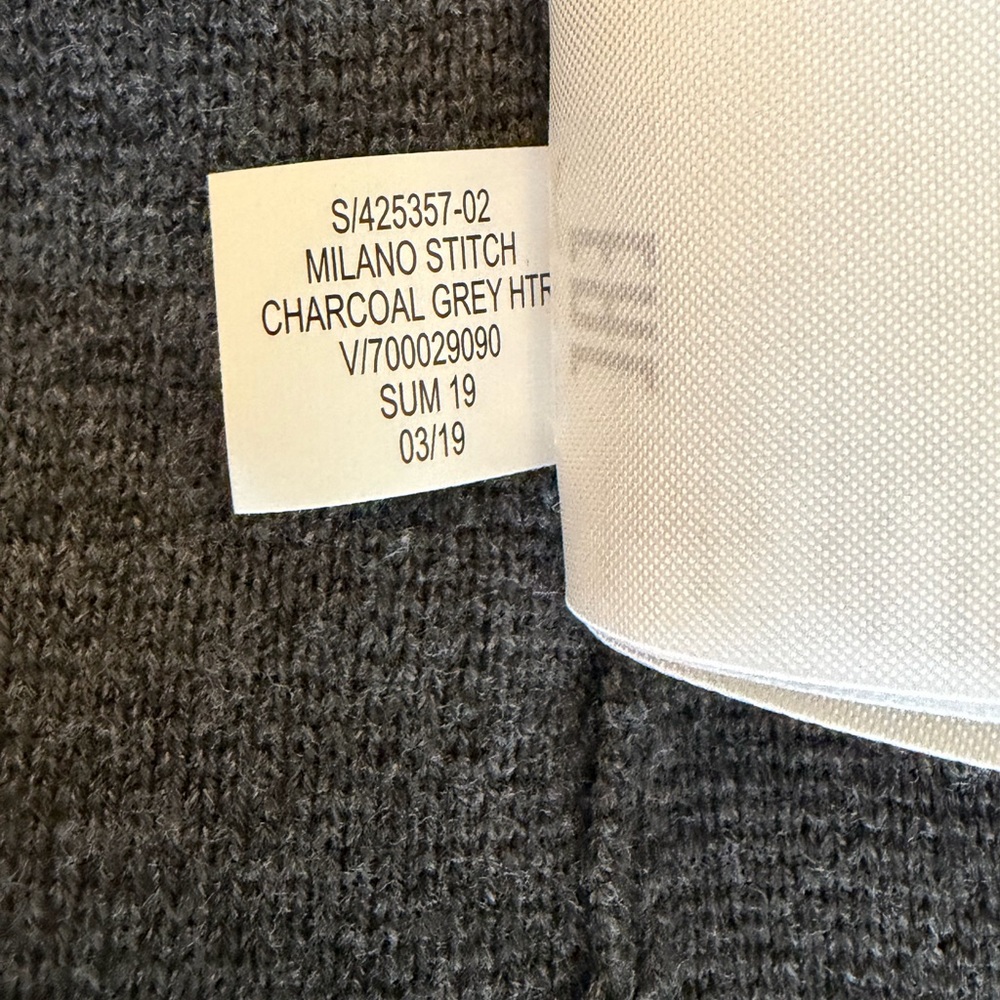 Banana Republic Charcoal Gray Milano Knit Blazer, Size M - Picture 6 of 6